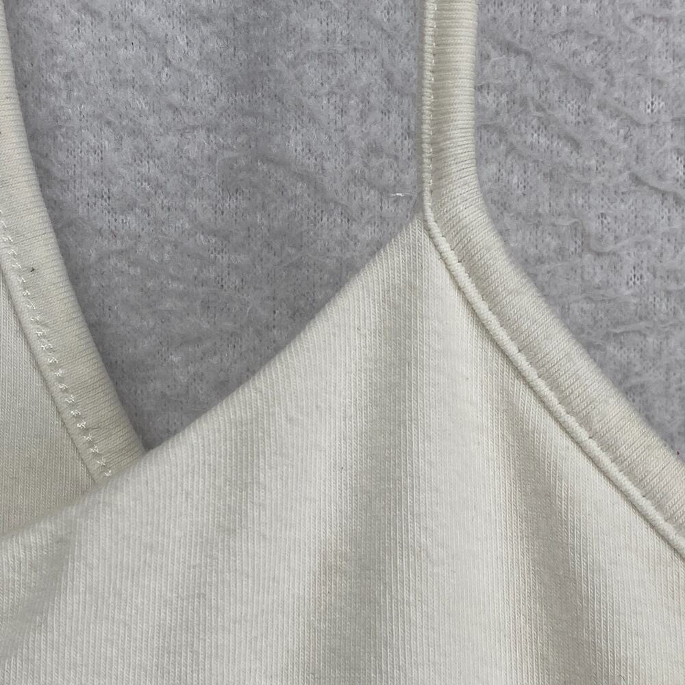 EILEEN FISHER Top M Cami Stretch Organic Cotton Jersey Shelf Bra Off White USA - Picture 4 of 16
